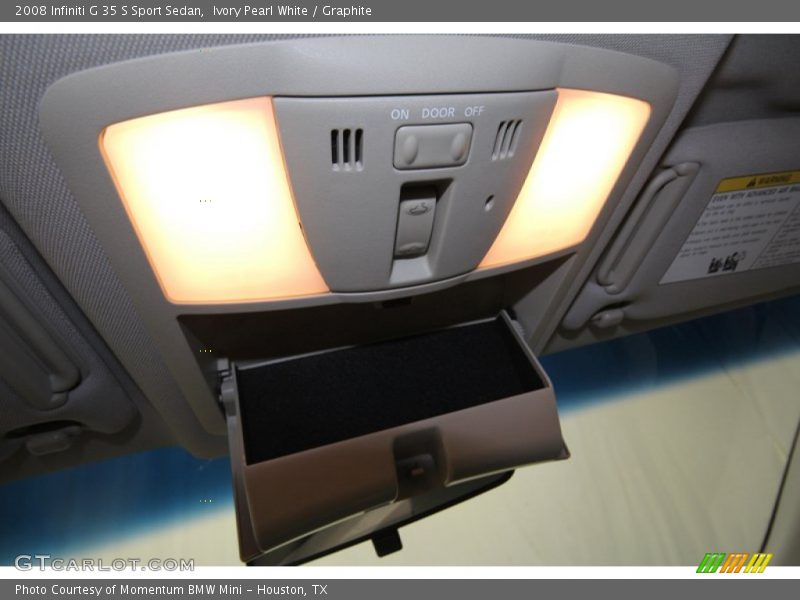 Ivory Pearl White / Graphite 2008 Infiniti G 35 S Sport Sedan