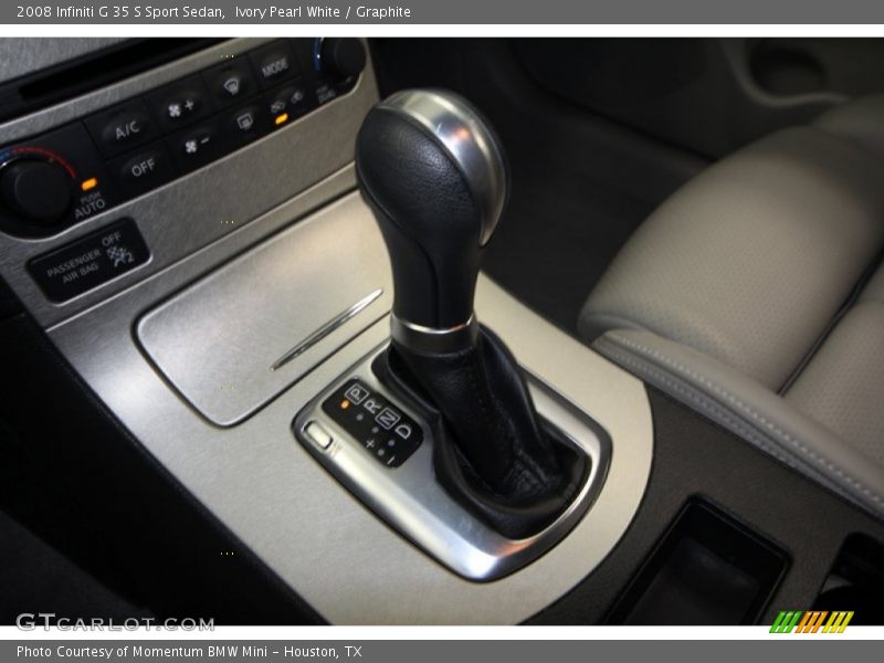 Ivory Pearl White / Graphite 2008 Infiniti G 35 S Sport Sedan
