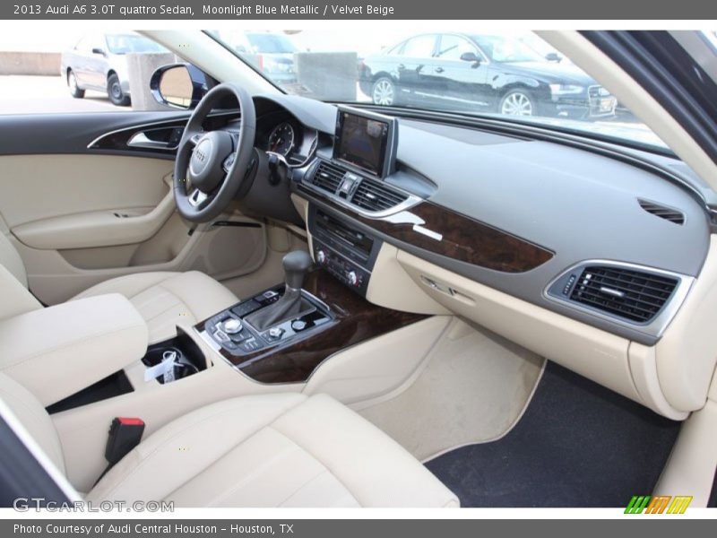 Moonlight Blue Metallic / Velvet Beige 2013 Audi A6 3.0T quattro Sedan