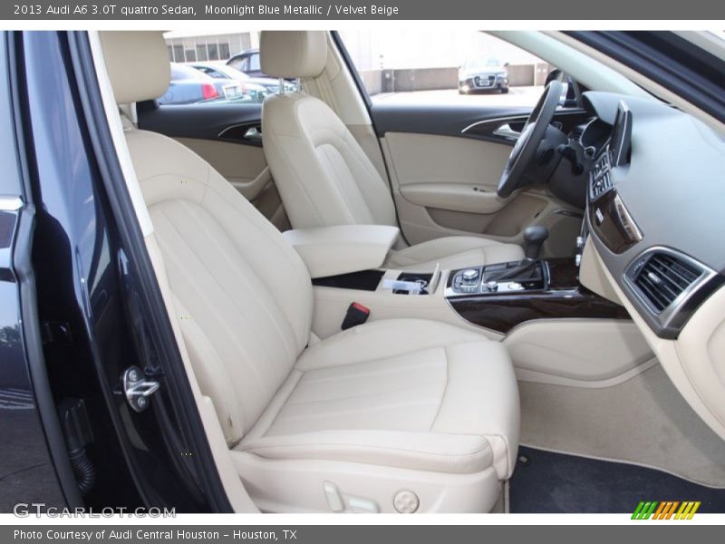 Moonlight Blue Metallic / Velvet Beige 2013 Audi A6 3.0T quattro Sedan