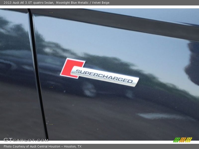 Moonlight Blue Metallic / Velvet Beige 2013 Audi A6 3.0T quattro Sedan