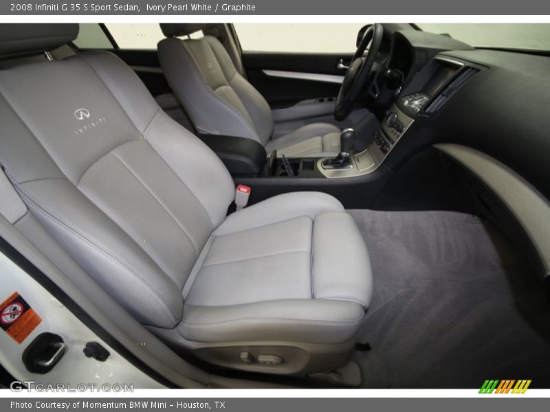 Ivory Pearl White / Graphite 2008 Infiniti G 35 S Sport Sedan