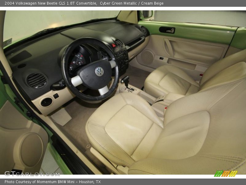 Cyber Green Metallic / Cream Beige 2004 Volkswagen New Beetle GLS 1.8T Convertible