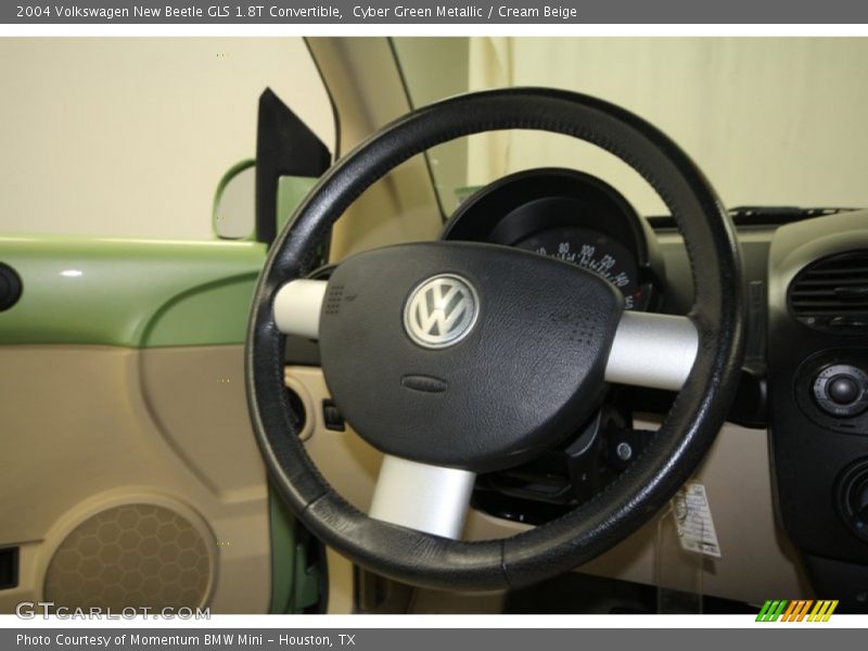 Cyber Green Metallic / Cream Beige 2004 Volkswagen New Beetle GLS 1.8T Convertible
