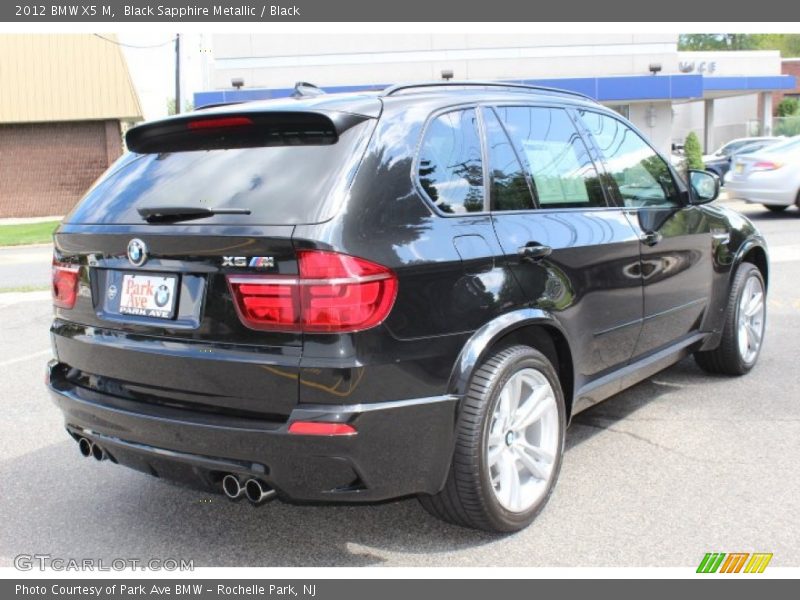 Black Sapphire Metallic / Black 2012 BMW X5 M