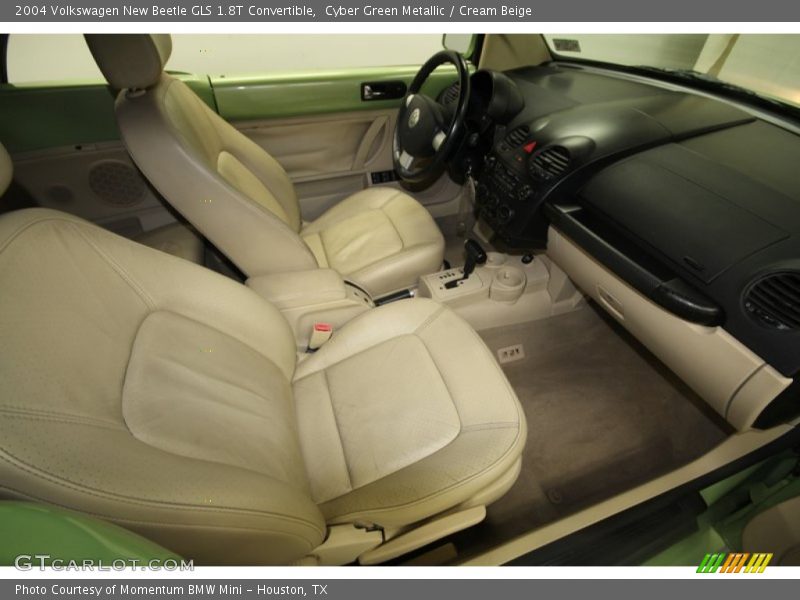 Cyber Green Metallic / Cream Beige 2004 Volkswagen New Beetle GLS 1.8T Convertible