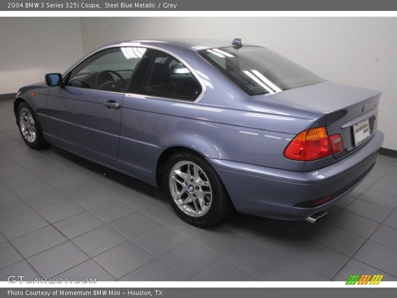 Steel Blue Metallic / Grey 2004 BMW 3 Series 325i Coupe