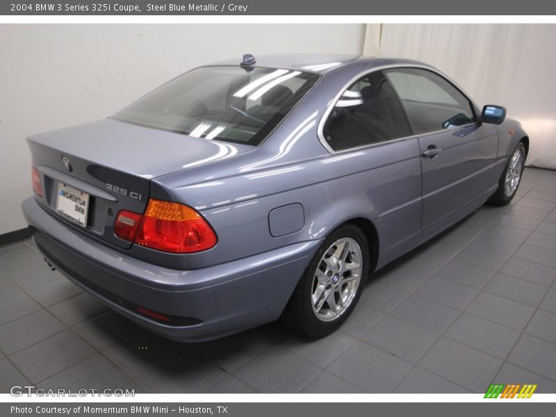 Steel Blue Metallic / Grey 2004 BMW 3 Series 325i Coupe