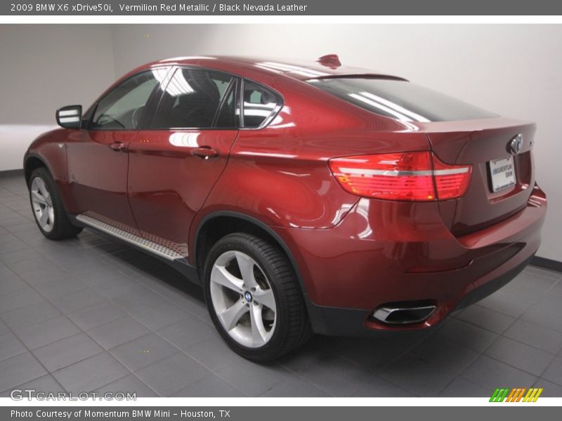 Vermilion Red Metallic / Black Nevada Leather 2009 BMW X6 xDrive50i