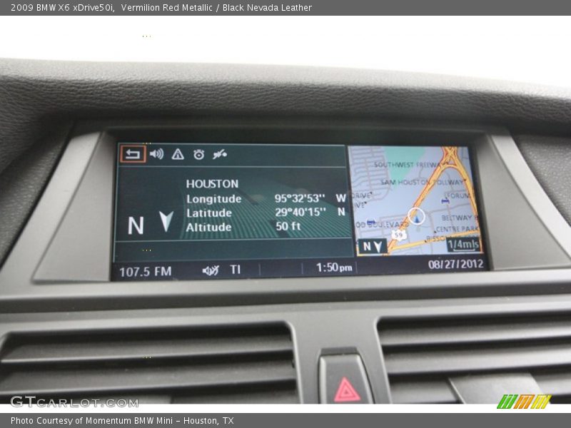 Navigation of 2009 X6 xDrive50i