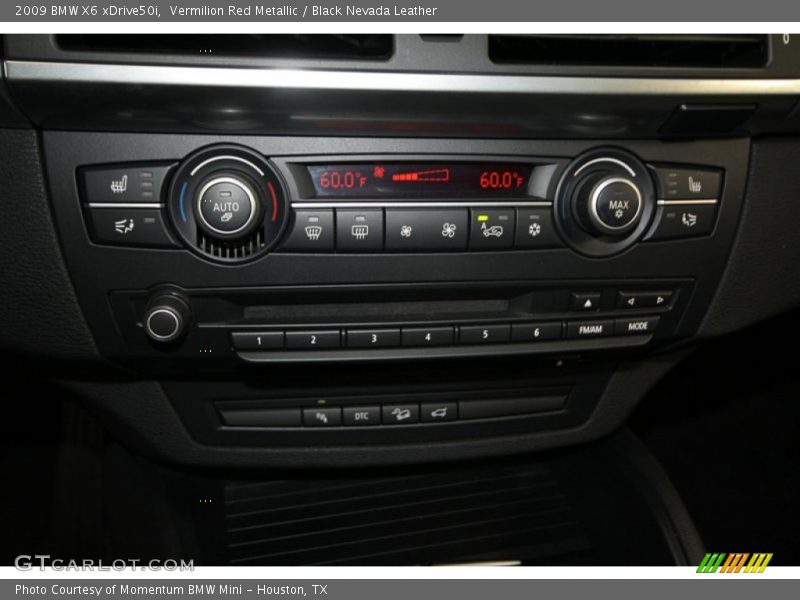 Controls of 2009 X6 xDrive50i