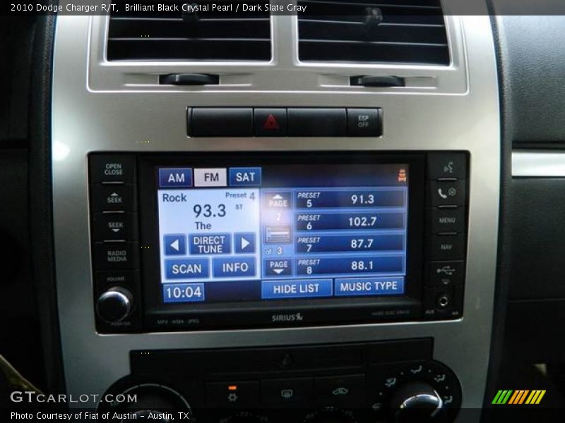 Brilliant Black Crystal Pearl / Dark Slate Gray 2010 Dodge Charger R/T