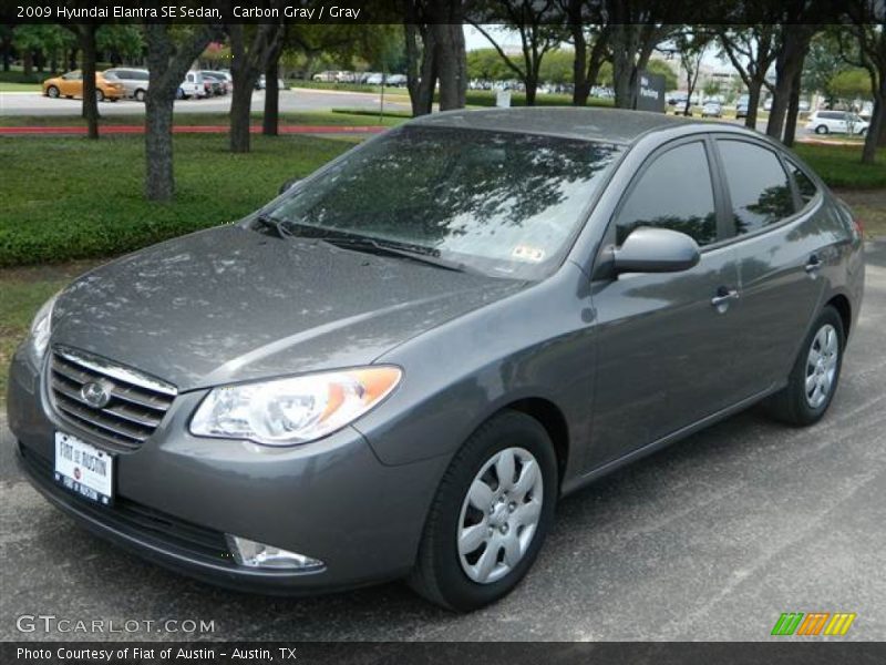 Carbon Gray / Gray 2009 Hyundai Elantra SE Sedan