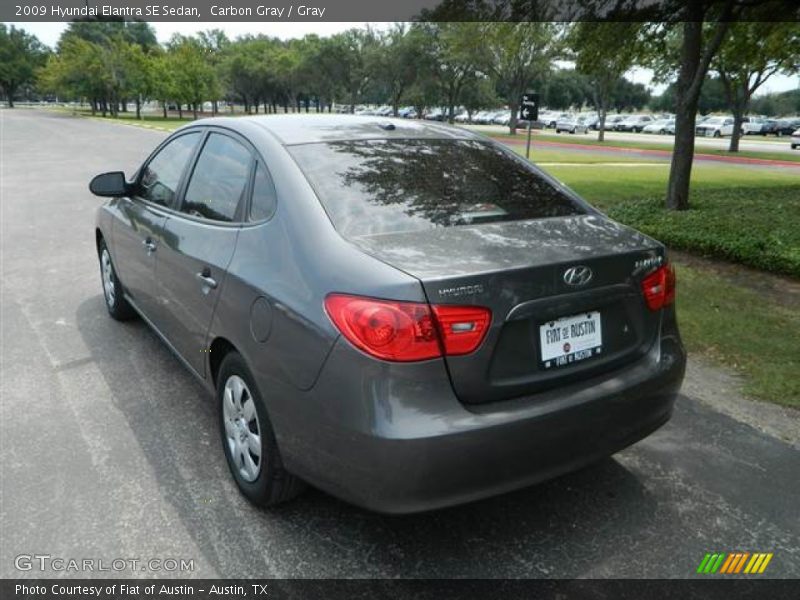 Carbon Gray / Gray 2009 Hyundai Elantra SE Sedan