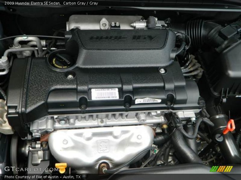 Carbon Gray / Gray 2009 Hyundai Elantra SE Sedan