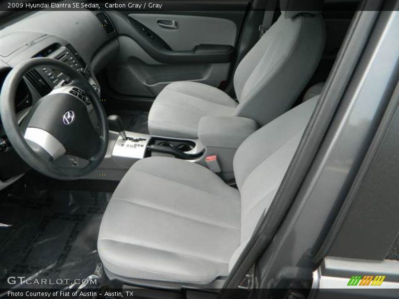Carbon Gray / Gray 2009 Hyundai Elantra SE Sedan