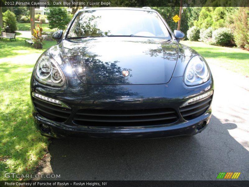 Dark Blue Metallic / Luxor Beige 2012 Porsche Cayenne S