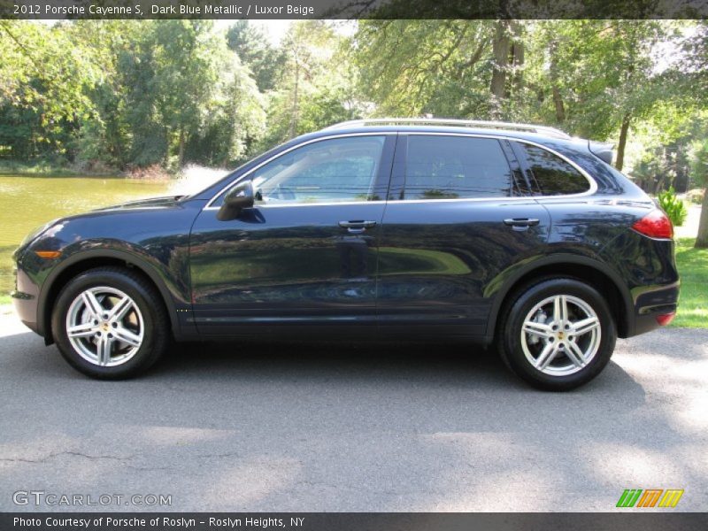 Dark Blue Metallic / Luxor Beige 2012 Porsche Cayenne S