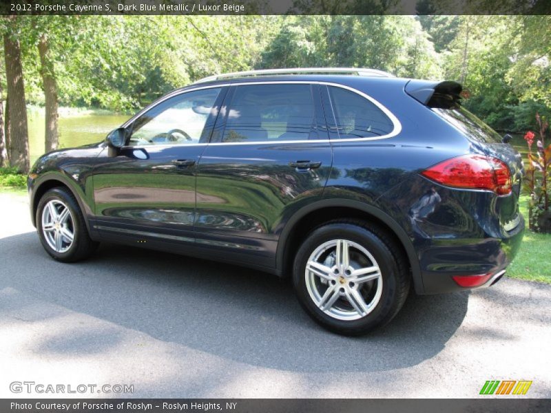 Dark Blue Metallic / Luxor Beige 2012 Porsche Cayenne S