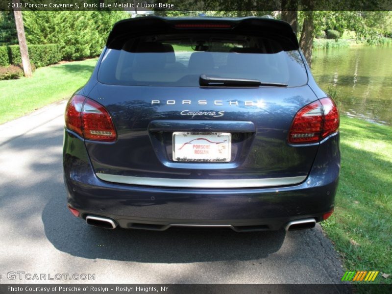 Dark Blue Metallic / Luxor Beige 2012 Porsche Cayenne S