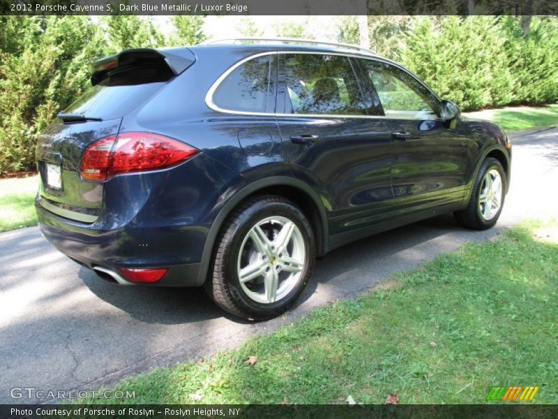 Dark Blue Metallic / Luxor Beige 2012 Porsche Cayenne S