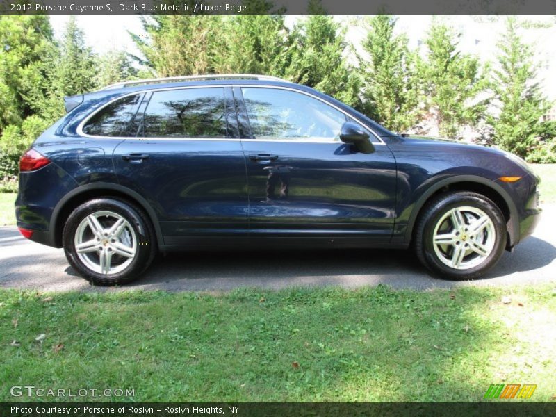 Dark Blue Metallic / Luxor Beige 2012 Porsche Cayenne S