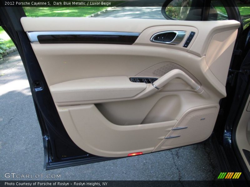 Dark Blue Metallic / Luxor Beige 2012 Porsche Cayenne S