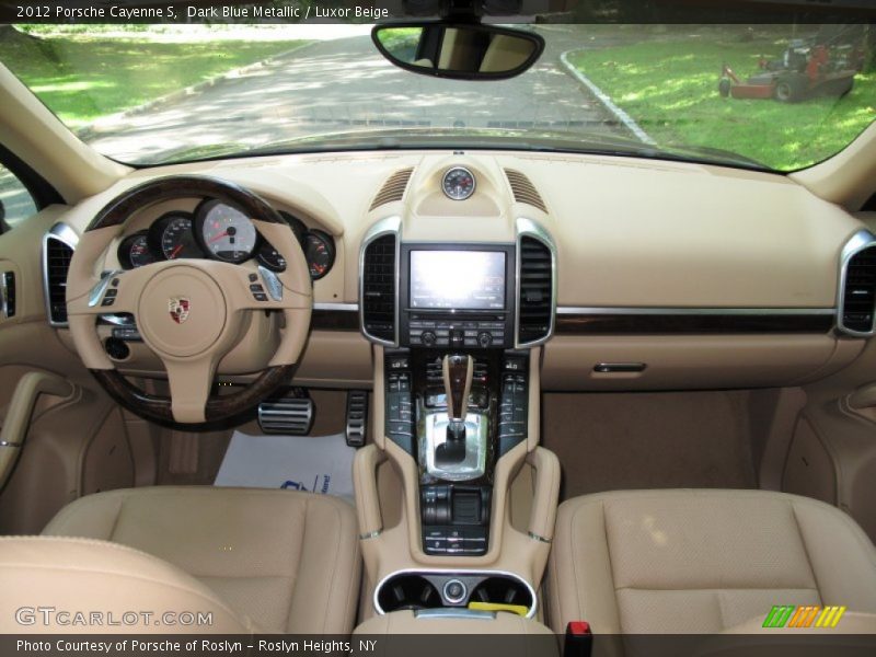 Dark Blue Metallic / Luxor Beige 2012 Porsche Cayenne S