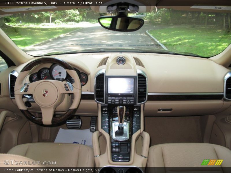 Dark Blue Metallic / Luxor Beige 2012 Porsche Cayenne S
