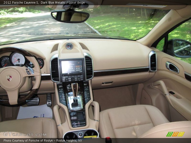 Dark Blue Metallic / Luxor Beige 2012 Porsche Cayenne S