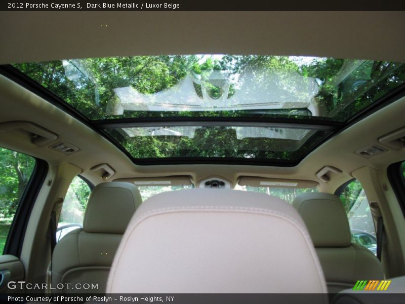 Dark Blue Metallic / Luxor Beige 2012 Porsche Cayenne S