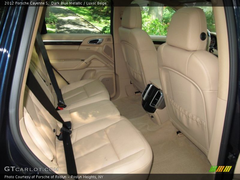 Dark Blue Metallic / Luxor Beige 2012 Porsche Cayenne S