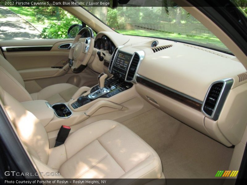 Dark Blue Metallic / Luxor Beige 2012 Porsche Cayenne S