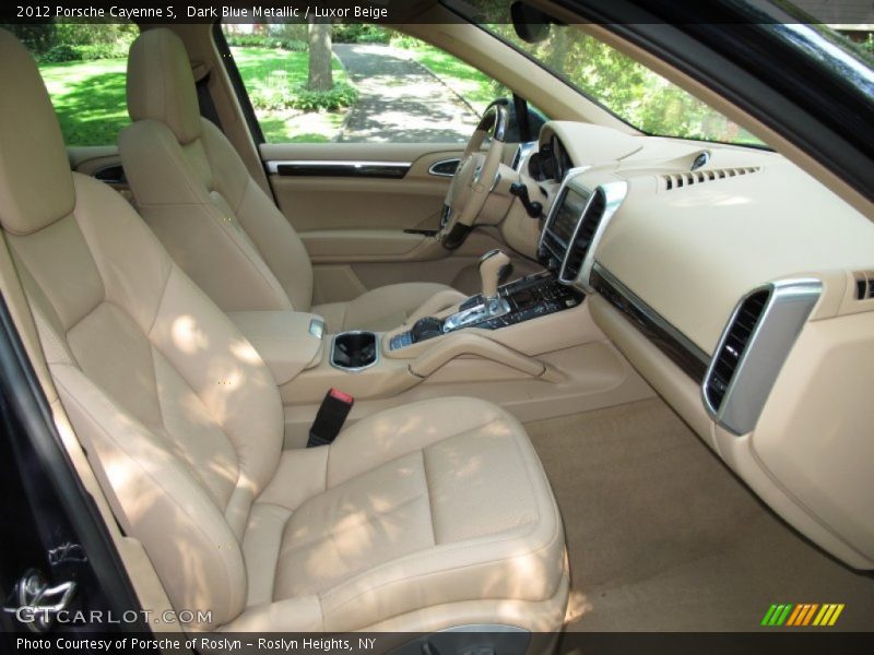 Dark Blue Metallic / Luxor Beige 2012 Porsche Cayenne S