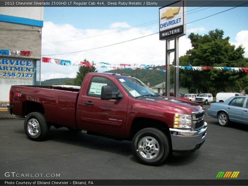 Deep Ruby Metallic / Ebony 2013 Chevrolet Silverado 2500HD LT Regular Cab 4x4