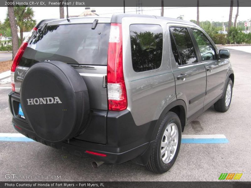 Pewter Pearl / Black 2006 Honda CR-V EX