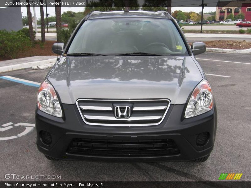 Pewter Pearl / Black 2006 Honda CR-V EX