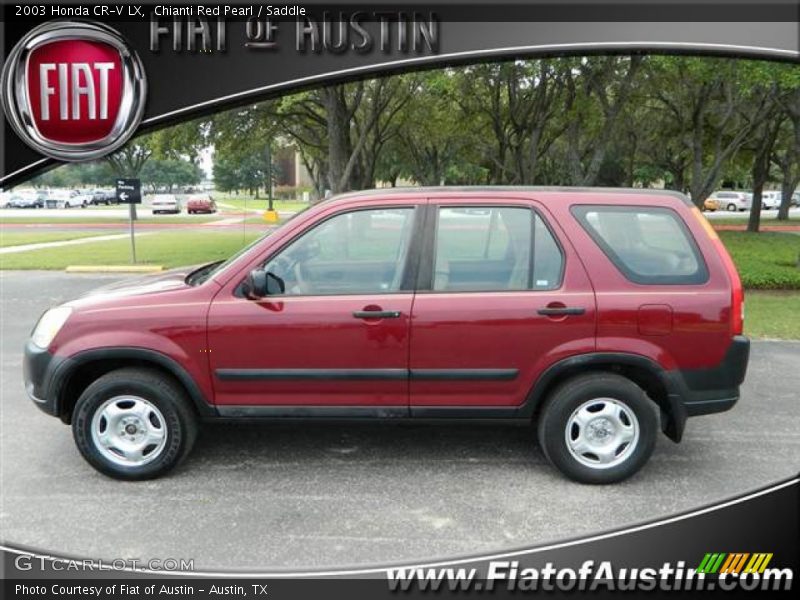 Chianti Red Pearl / Saddle 2003 Honda CR-V LX