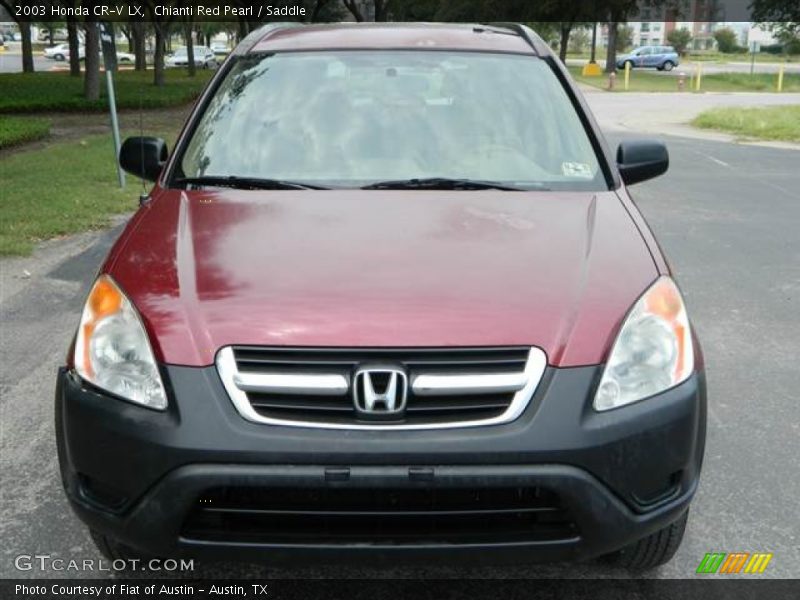 Chianti Red Pearl / Saddle 2003 Honda CR-V LX