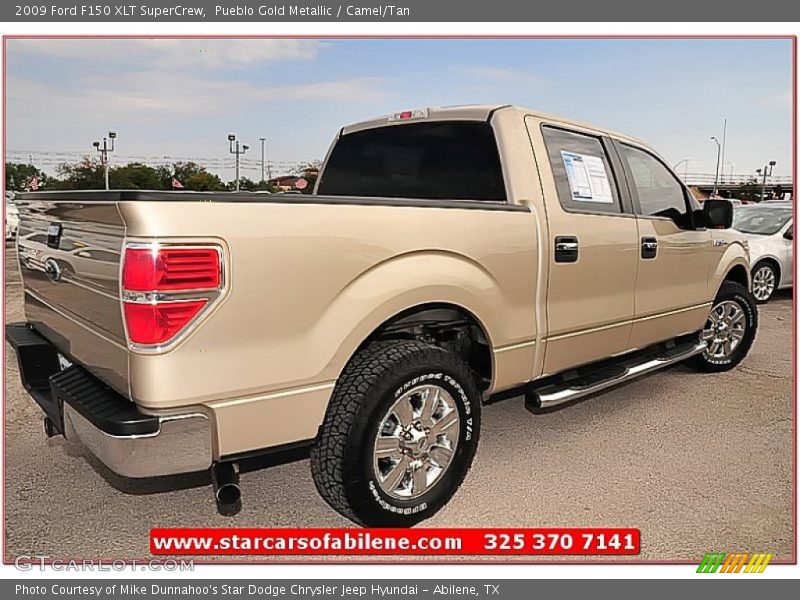 Pueblo Gold Metallic / Camel/Tan 2009 Ford F150 XLT SuperCrew