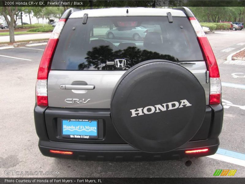 Pewter Pearl / Black 2006 Honda CR-V EX