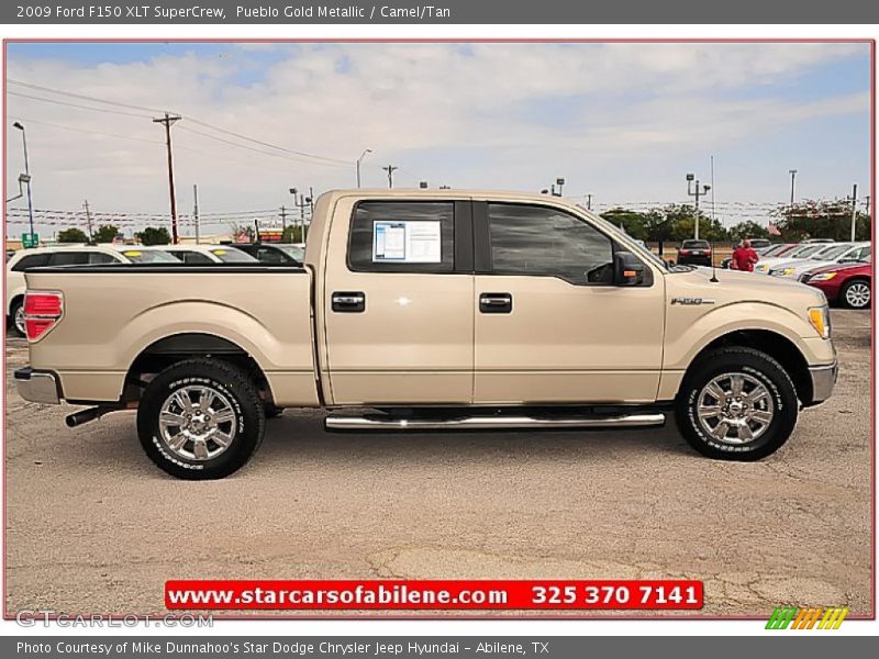 Pueblo Gold Metallic / Camel/Tan 2009 Ford F150 XLT SuperCrew