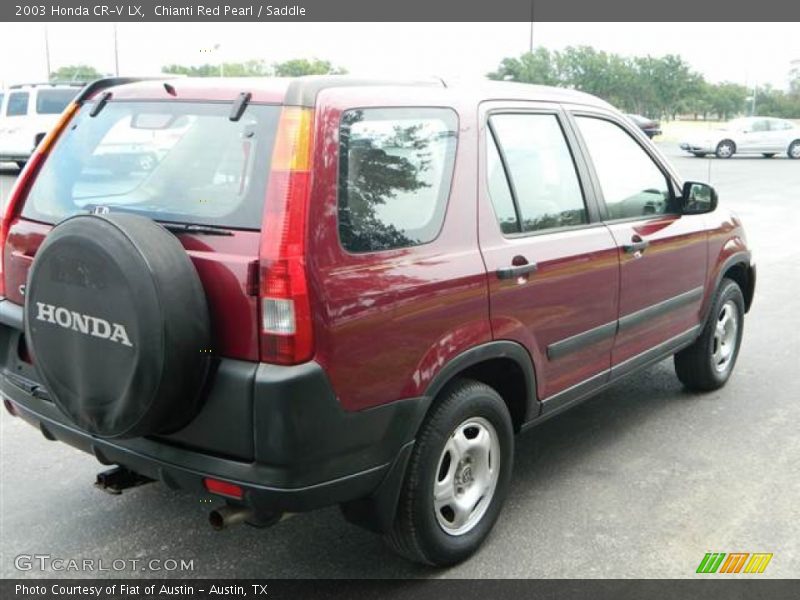 Chianti Red Pearl / Saddle 2003 Honda CR-V LX