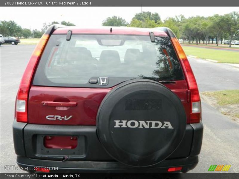 Chianti Red Pearl / Saddle 2003 Honda CR-V LX