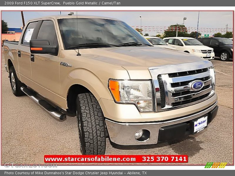 Pueblo Gold Metallic / Camel/Tan 2009 Ford F150 XLT SuperCrew
