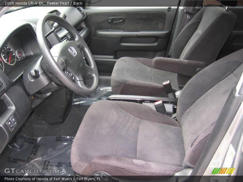 Pewter Pearl / Black 2006 Honda CR-V EX