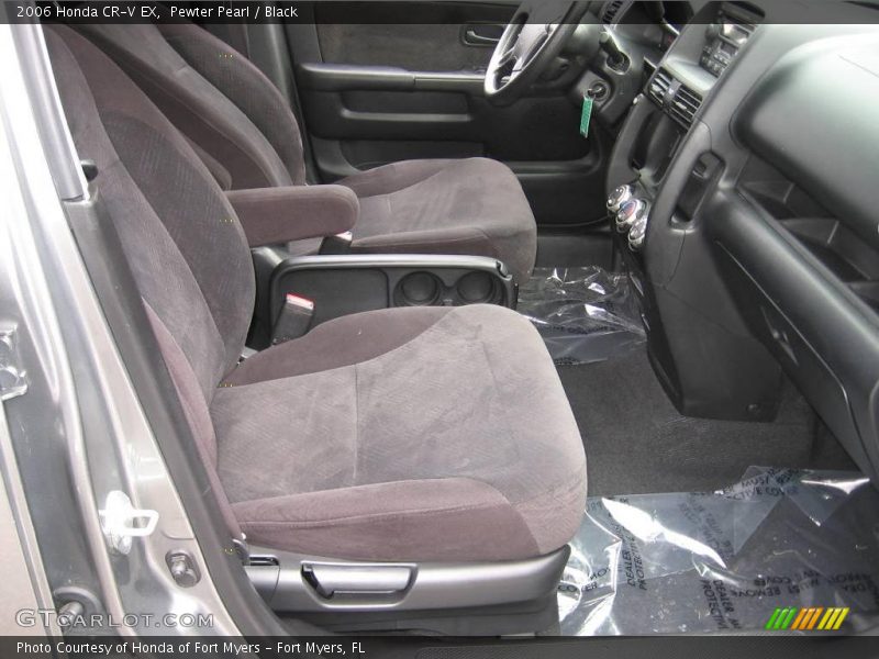 Pewter Pearl / Black 2006 Honda CR-V EX