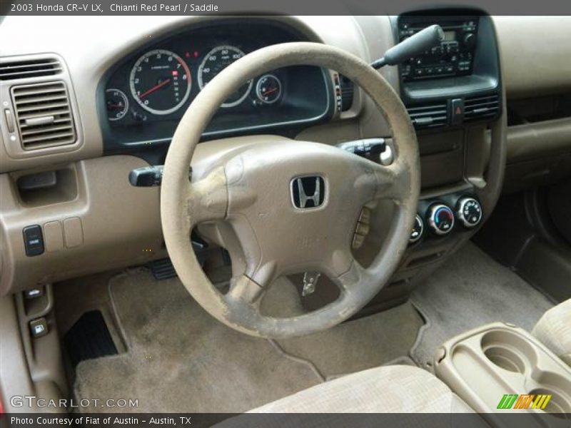 Chianti Red Pearl / Saddle 2003 Honda CR-V LX