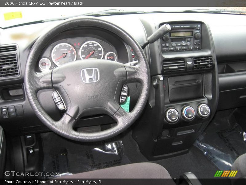 Pewter Pearl / Black 2006 Honda CR-V EX