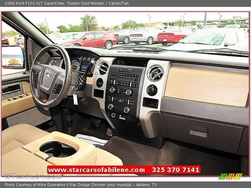 Pueblo Gold Metallic / Camel/Tan 2009 Ford F150 XLT SuperCrew